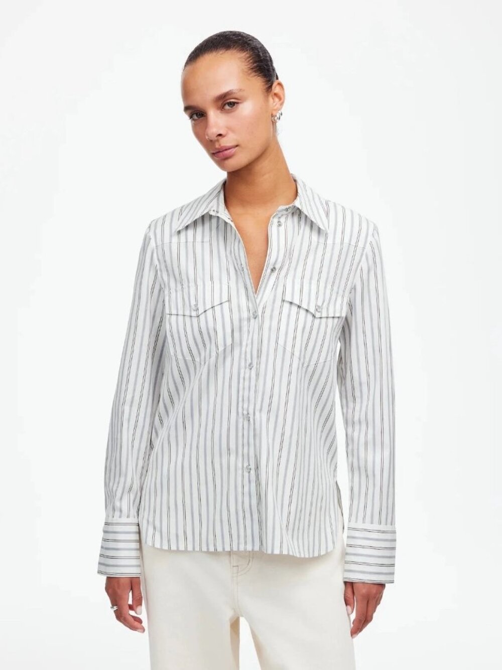 Madewell Striped Button Up